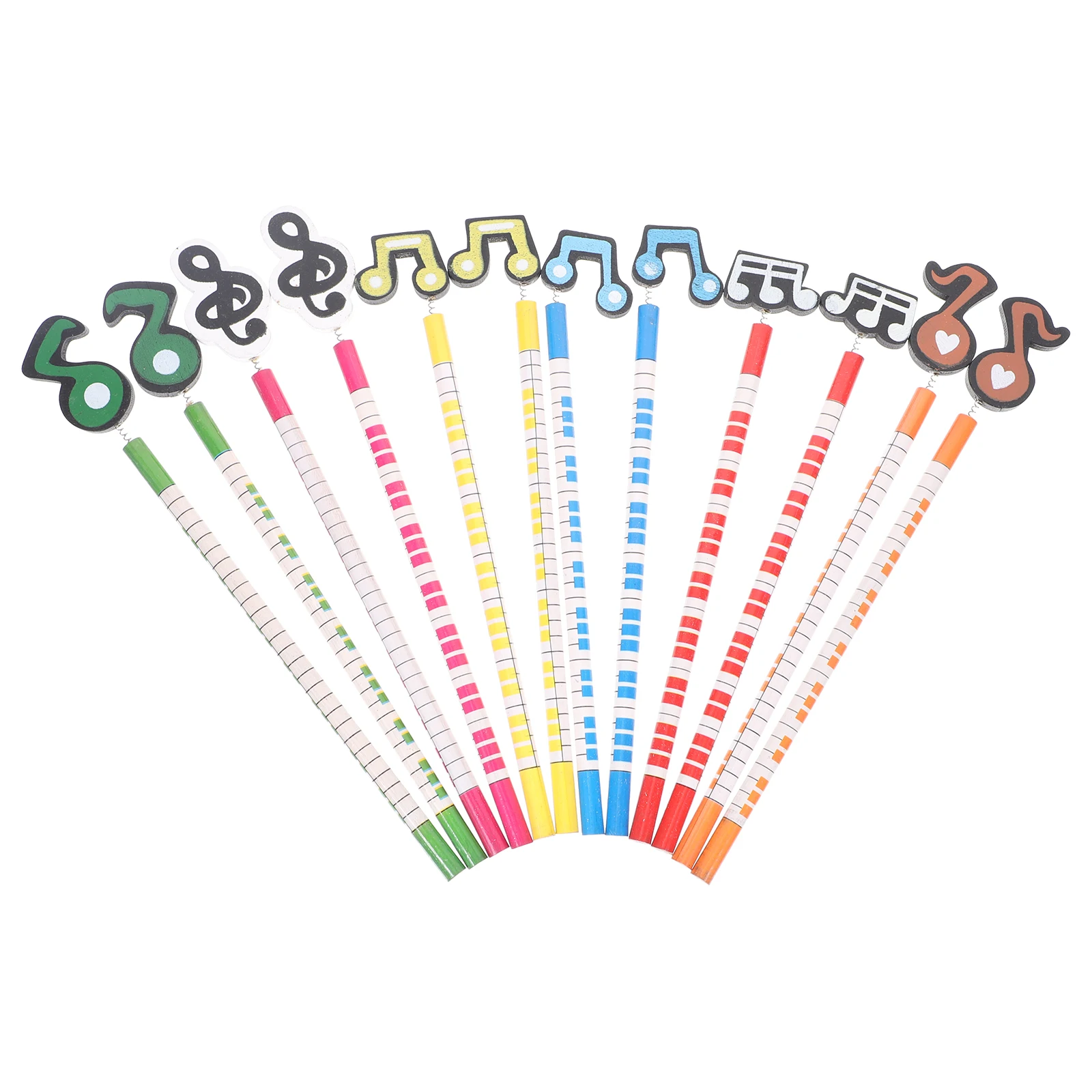

12 Pcs Music Notation Pencil Interesting Study Pencils Theme Relaxed Learning Wood Stationery Lead and Fun
