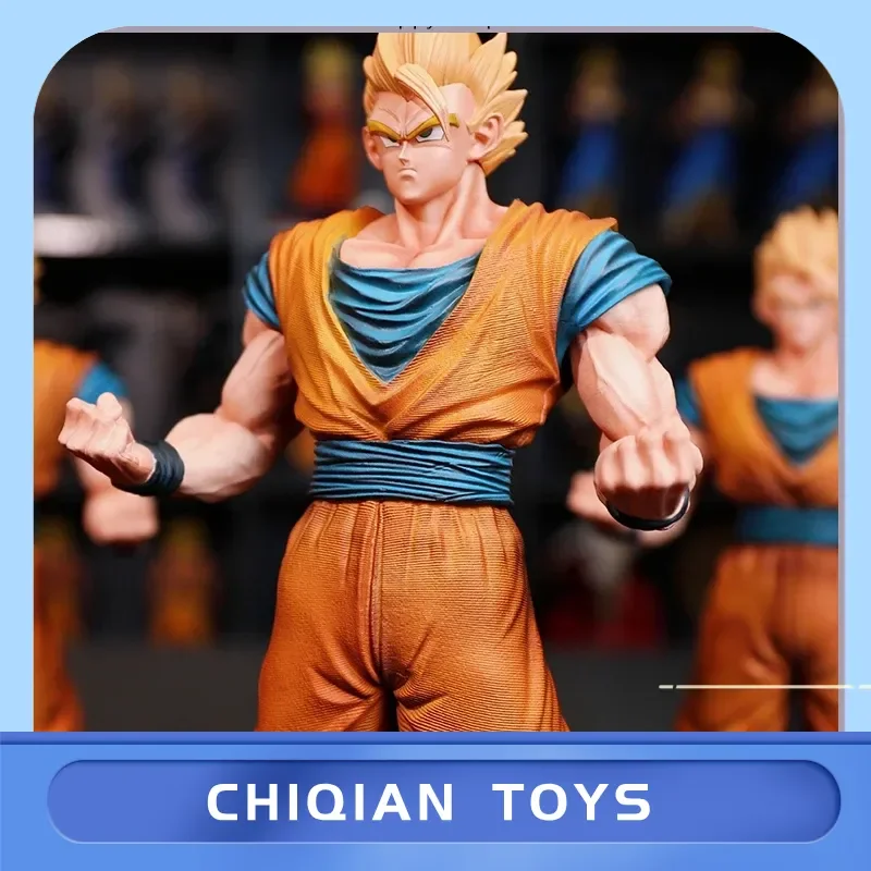 لعبة دراغون بول سوبر سايان 2 جوهان عمل الشكل 30 سنتيمتر الدائمة تشكل أنيمي تمثال لسطح المكتب الديكور تحصيل هدية