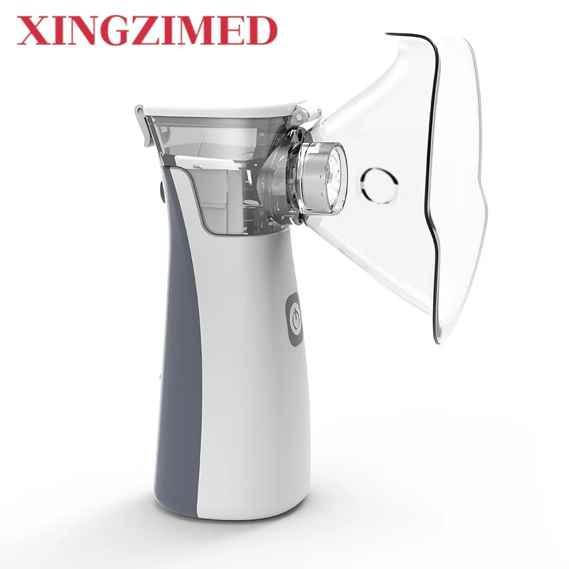 XINGZIMED Inhalador Doméstico con Mascarilla, Nebulizador Médico Hospitalario Ultrasónico Portátil de Malla, Nebulizador Portátil USB