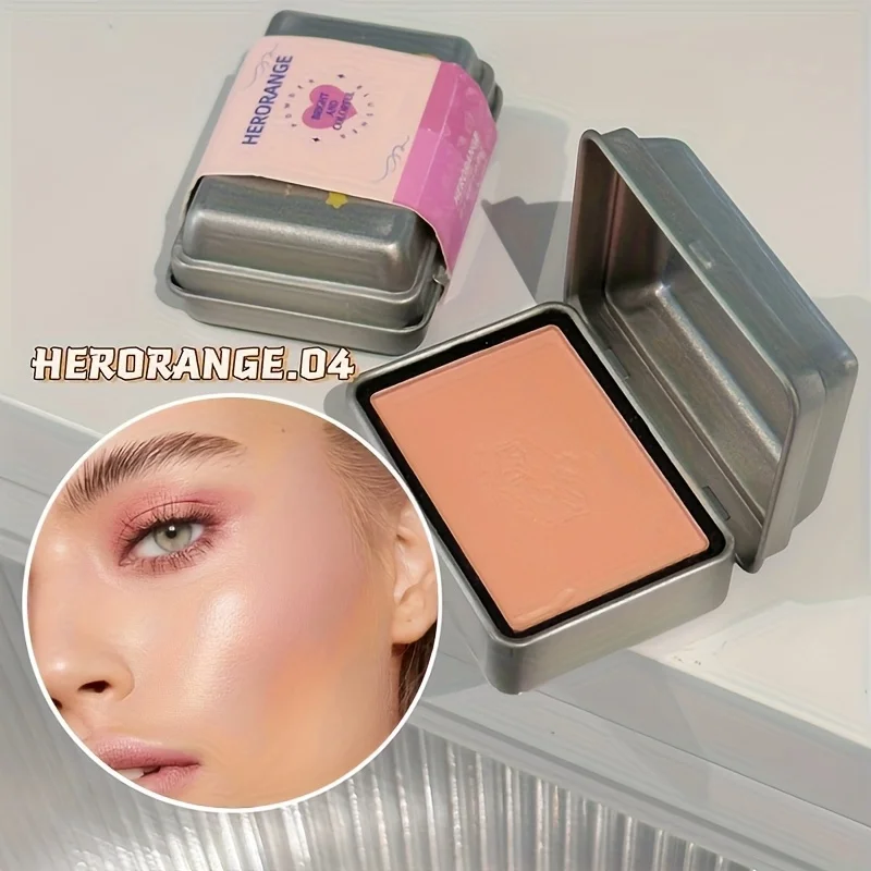 Herorange 6 Farben Eisenbox Rouge-Palette Matt und Fein Schimmernd Niedrige Farbsättigung Wasserfest Langanhaltend Einfach Aufzutragen – Detail 7