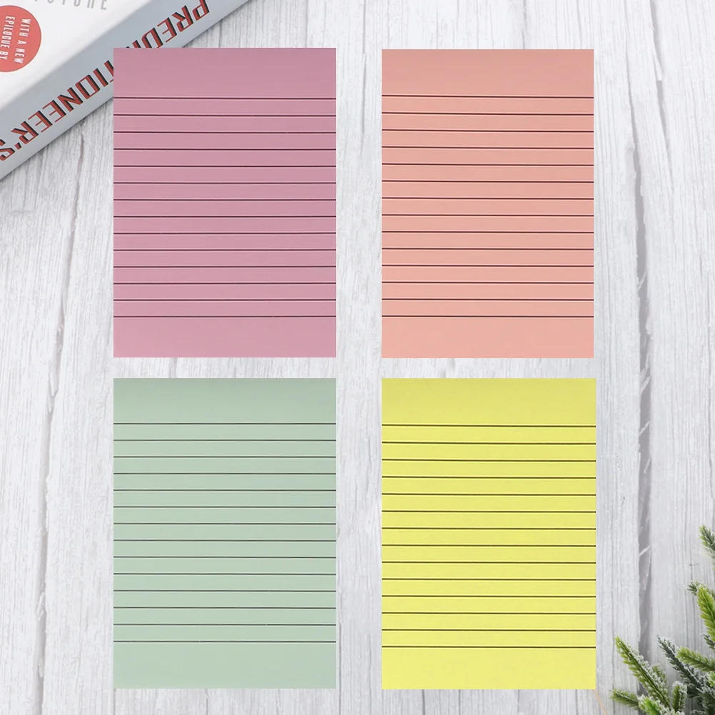 4 Uds. Bloc de notas, cuaderno de estudio, Bloc de notas para la escuela, notas prácticas, oficina duradera