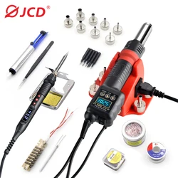 JCD 8899 Soldering Station LCD Digital Display 2 in 1 750W Hot Air Gun Rework Welding Station BGA SMD IC Welding Repair Tools