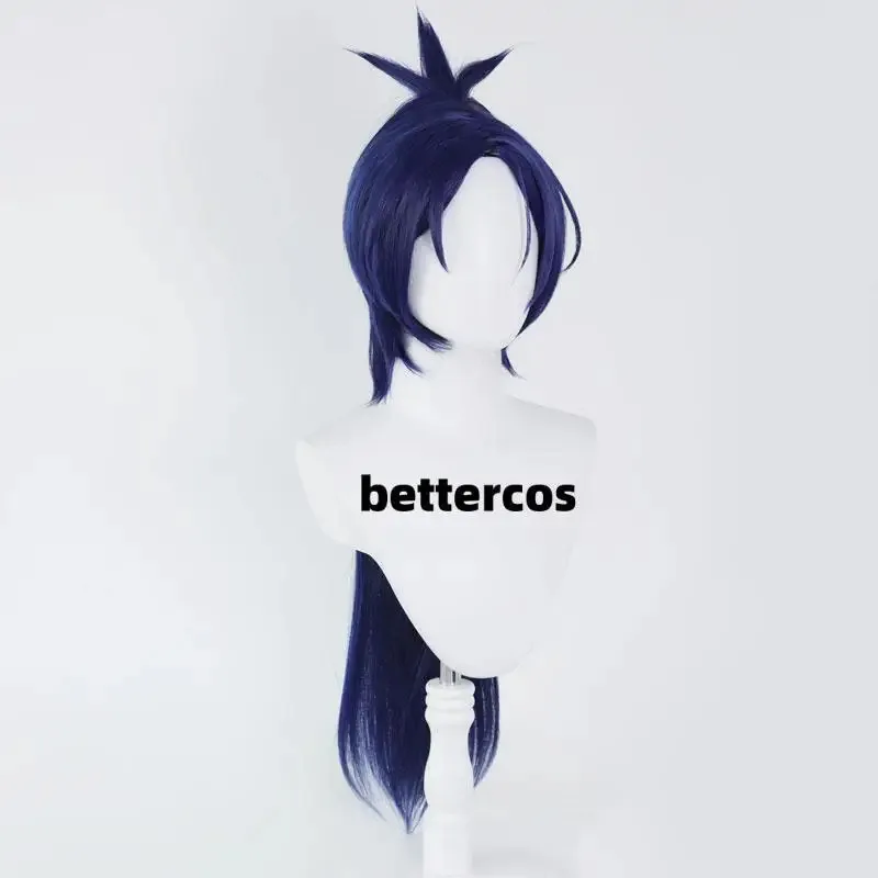 Anime HITMAN RINATO! Rokudou Mukuro Cosplay Parrucche corte resistenti al calore per Halloween + Cappellino per parrucca XC;'D6N;. '57D