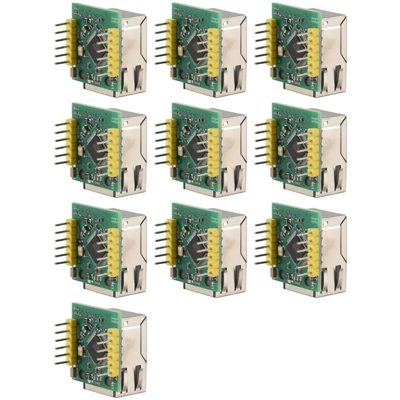

Сетевой модуль Ethernet A99E-10X W5500 с интерфейсом SPI, совместимый с протоколами Ethernet/TCP/IP, Wiz820io