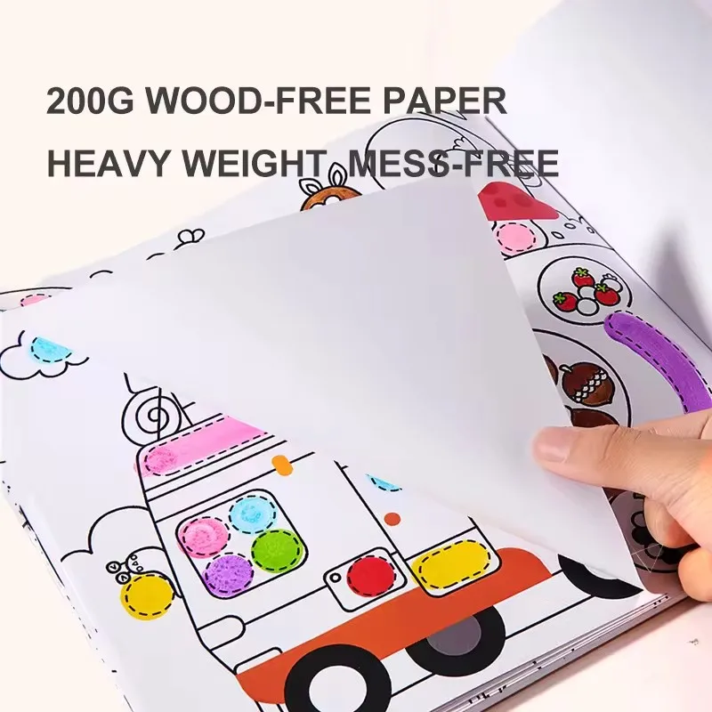 Mideer Magiczna Książeczka do Malowania Kropkami dla Dzieci, Zabawki do Malowania Kropkami, Książka do Kolorowania Graffiti dla Niemowląt i Dzieci od 2 Lat