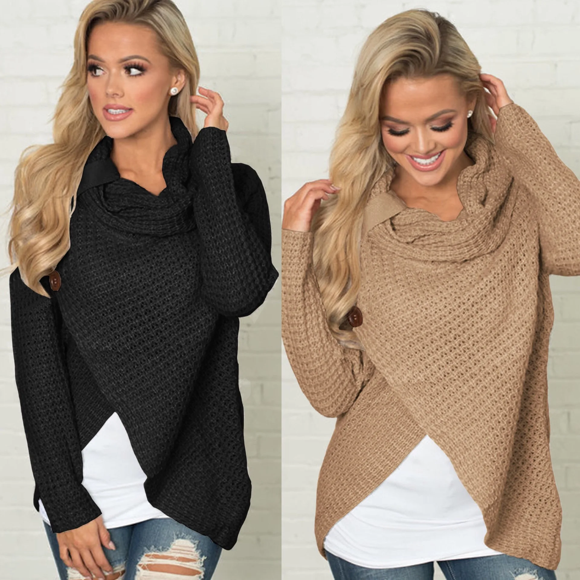 Women's Autumn And Winter Long Sleeve Versatile Knitted Cardigan Top Sweater