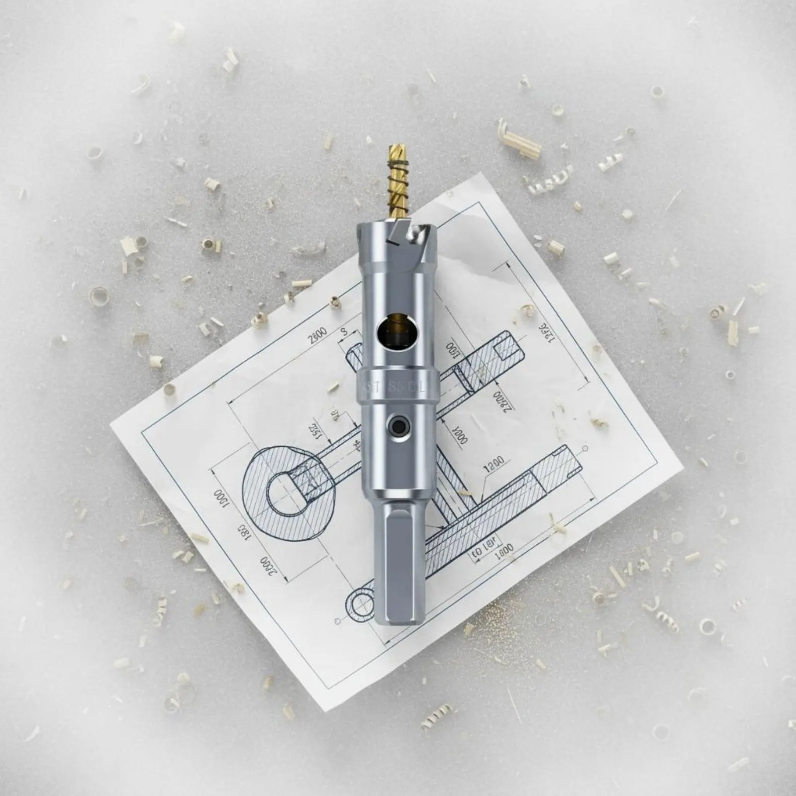 

Alloy Drill Piece Fast Drilling Metal Hole Cutter Power Tool Accessory Multi-Material Three Blade Design for DIY Hobbyists