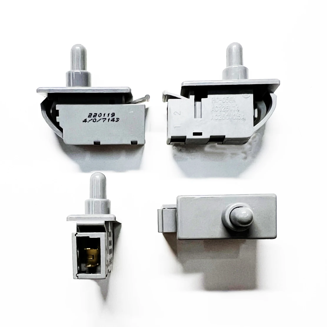 1pcs refrigerator spare parts door light control normally closing push button switch HC-056K 125V 1A-250V 0.5A image 5