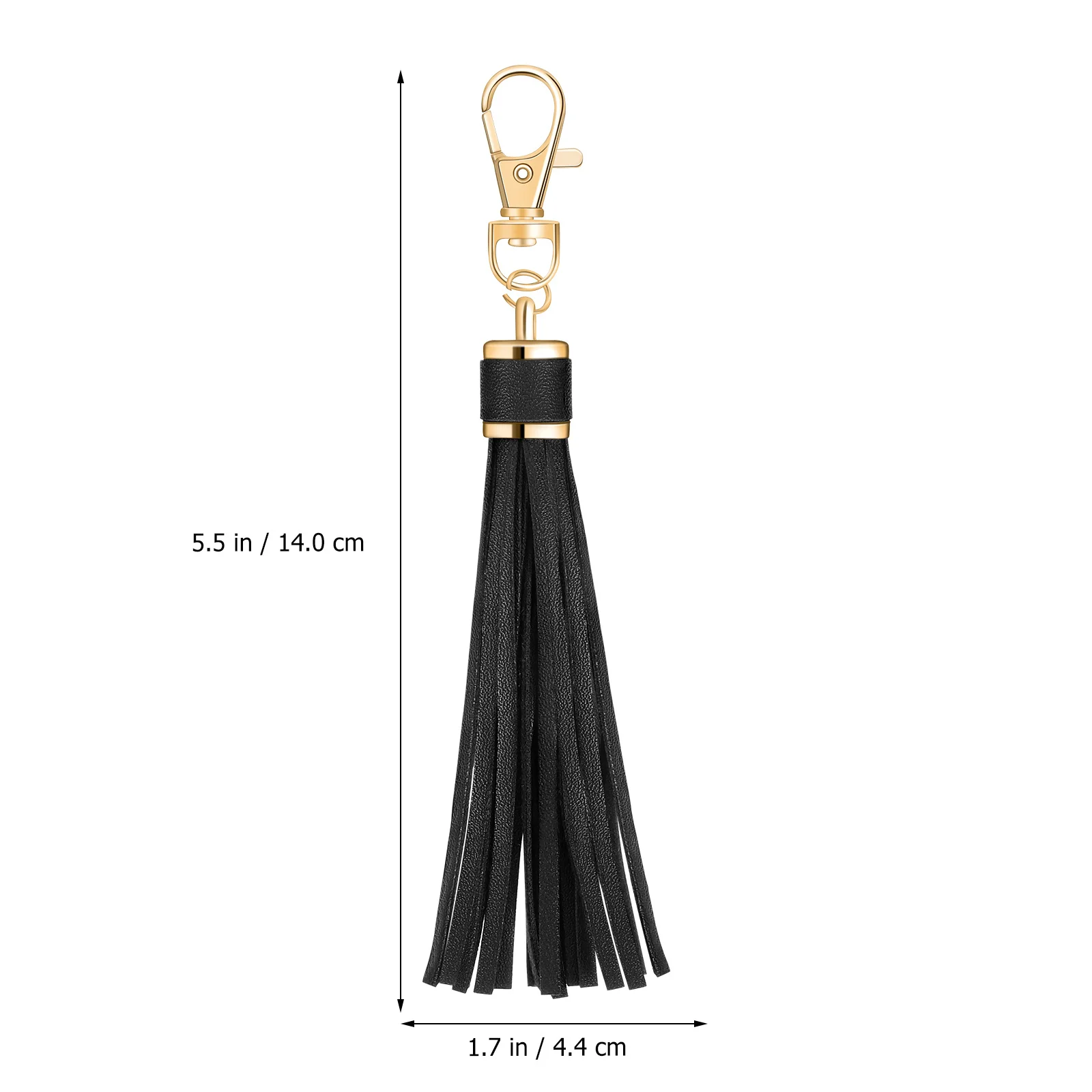 

10pcs Tassel Keychain Charm for Handbag DIY Pendant Hanging Black Red Artificial Lobster Swivel Bag Decor Gift