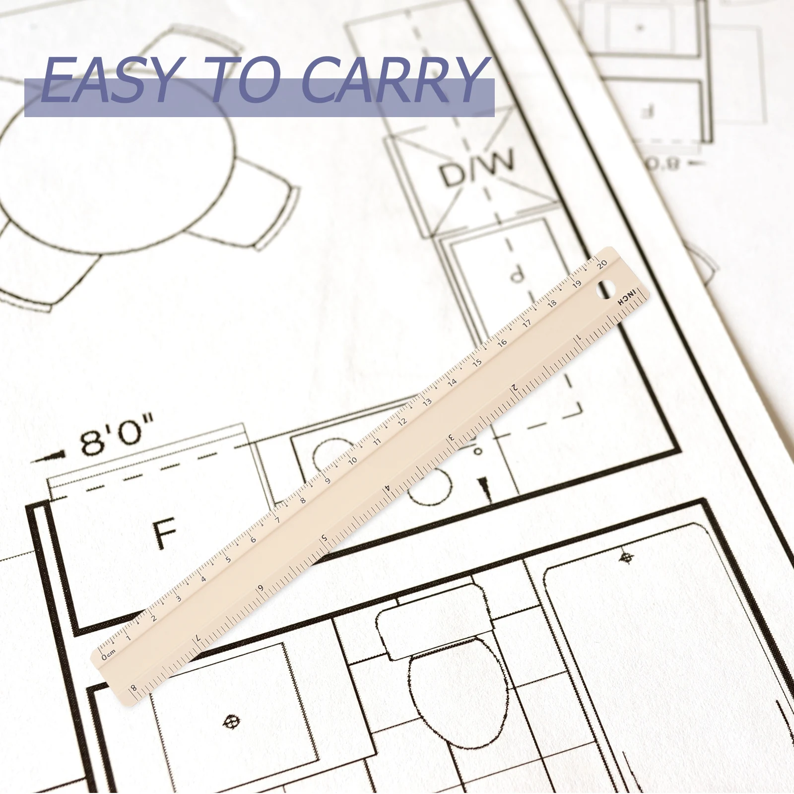 Aluminum Alloy Ruler Drawing Straight Stationery Multifunction Measuring Rulers Kids Accessory Child Tool Math