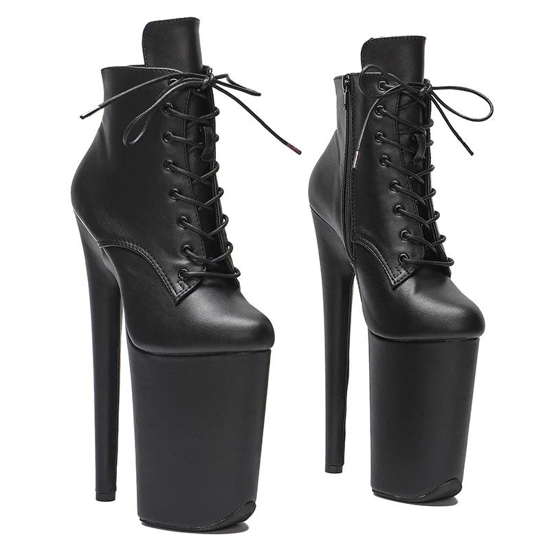 Leecabe 23CM/9inches Matte Upper Pole dance shoes High Heels Pole Dance boot
