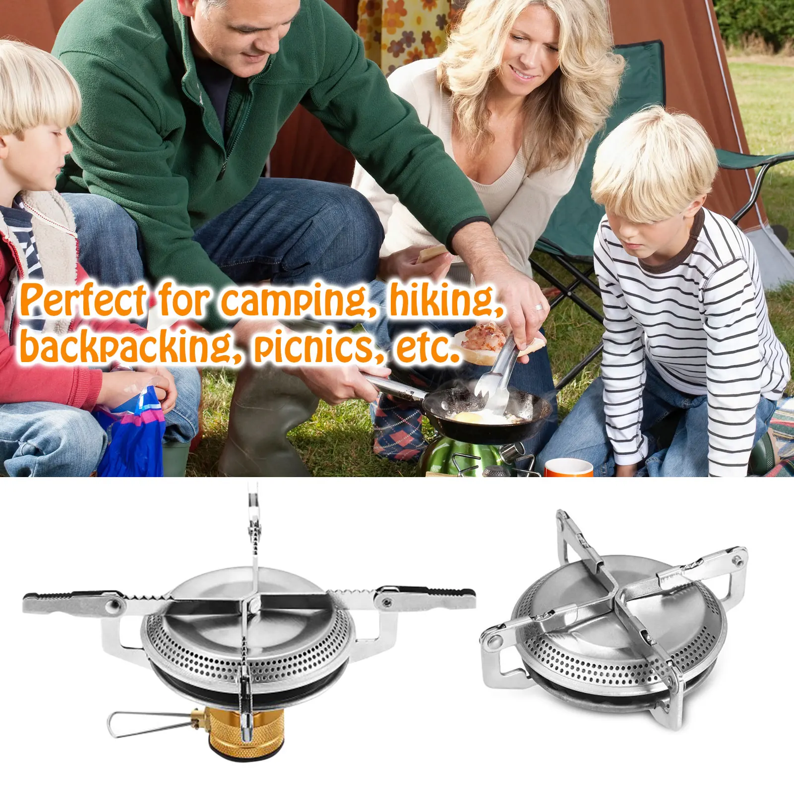 

Outdoor Gas Stove Burner Aluminum Alloy Stoves Portable Camping Fire Stove With Heat Resistant For Tourism Equipment Supplies