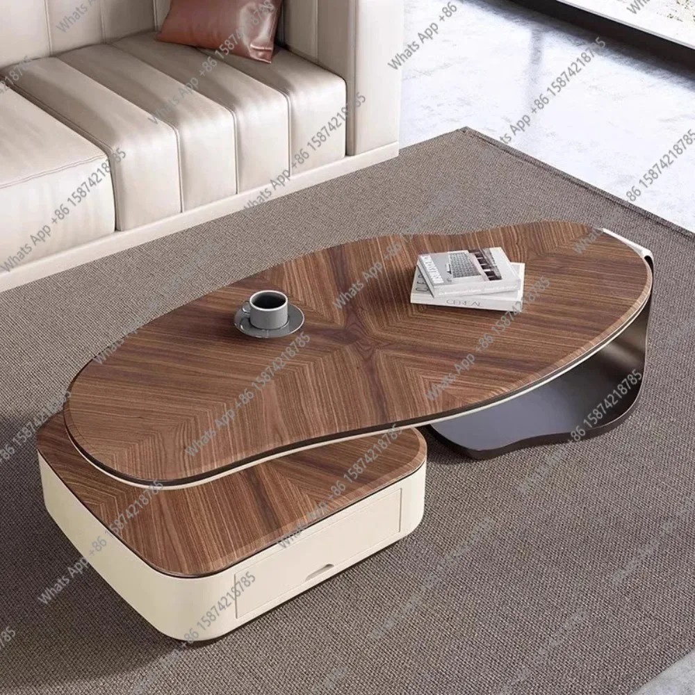 

Service Trendy Coffee Table Design Unique Italian Aesthetic Large Coffee Tables Storage Room Decor Mesas Bajas Home Furniture