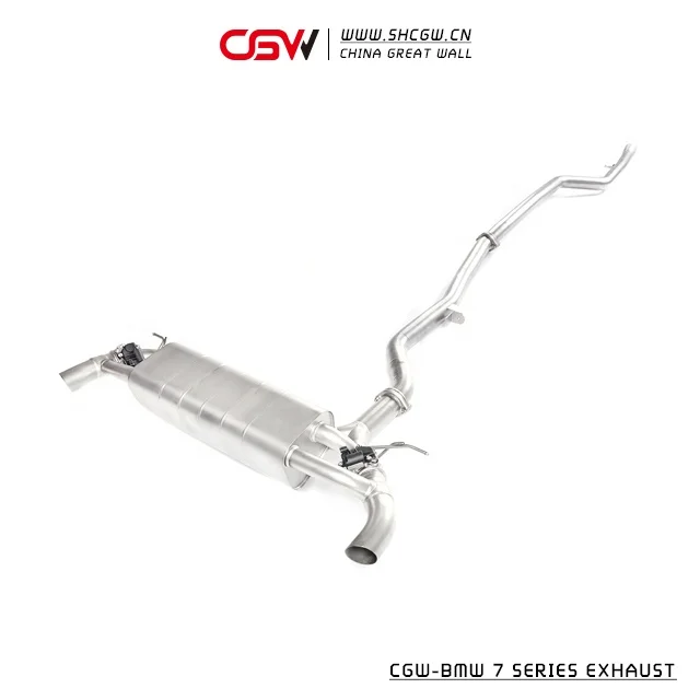 CGW Active Sound Exhaust SUS 304 or Titanium Exhaust with Valves Muffler for 730 F02 G12 3.0 2.0T Exhaust Tips