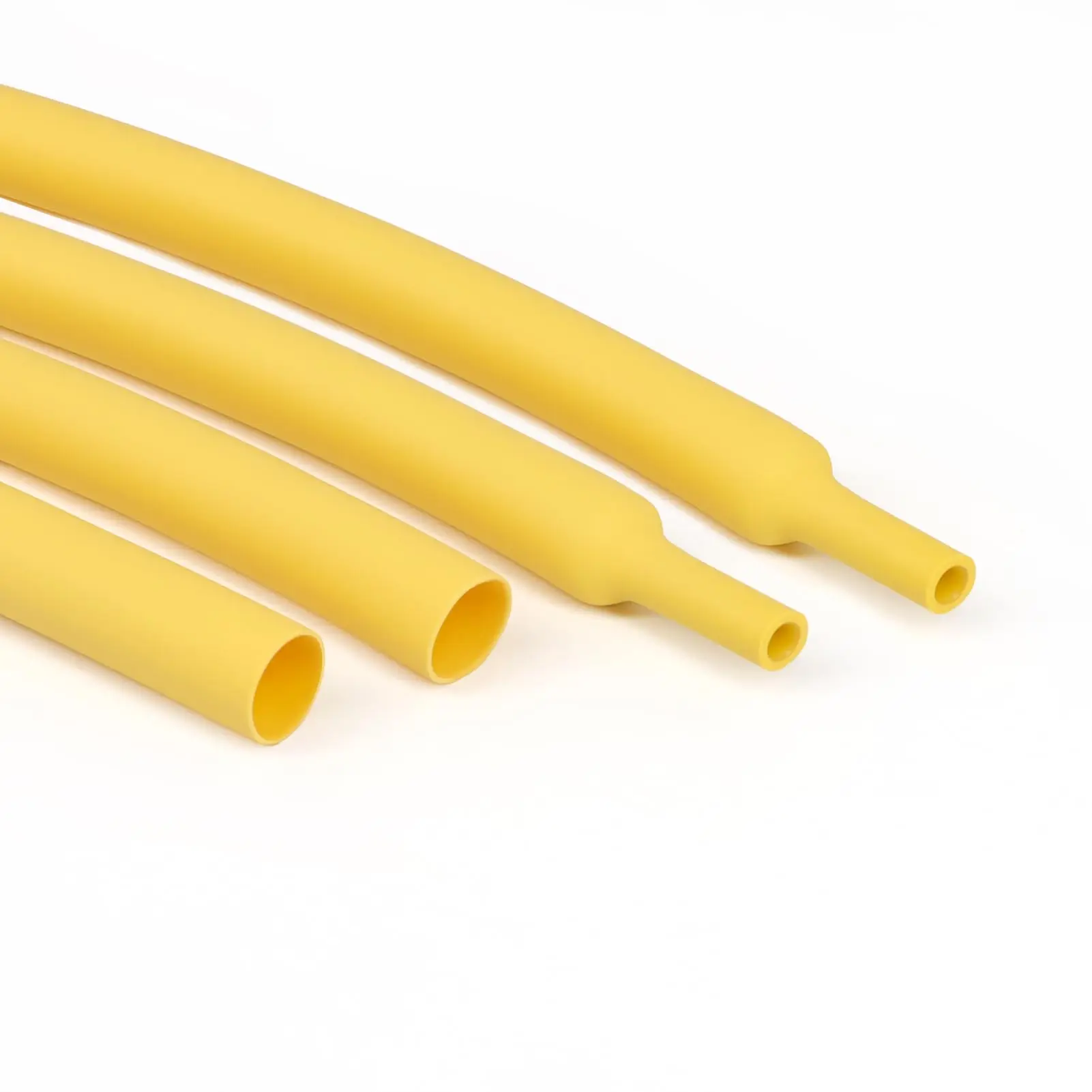 Φ1.6mm to Φ50m  3:1 Ratio Wire Heat Shrink Tubing Yellow Adhesive Lined Industrial Electrical Heatshrink Wrap Tubes Sleeves