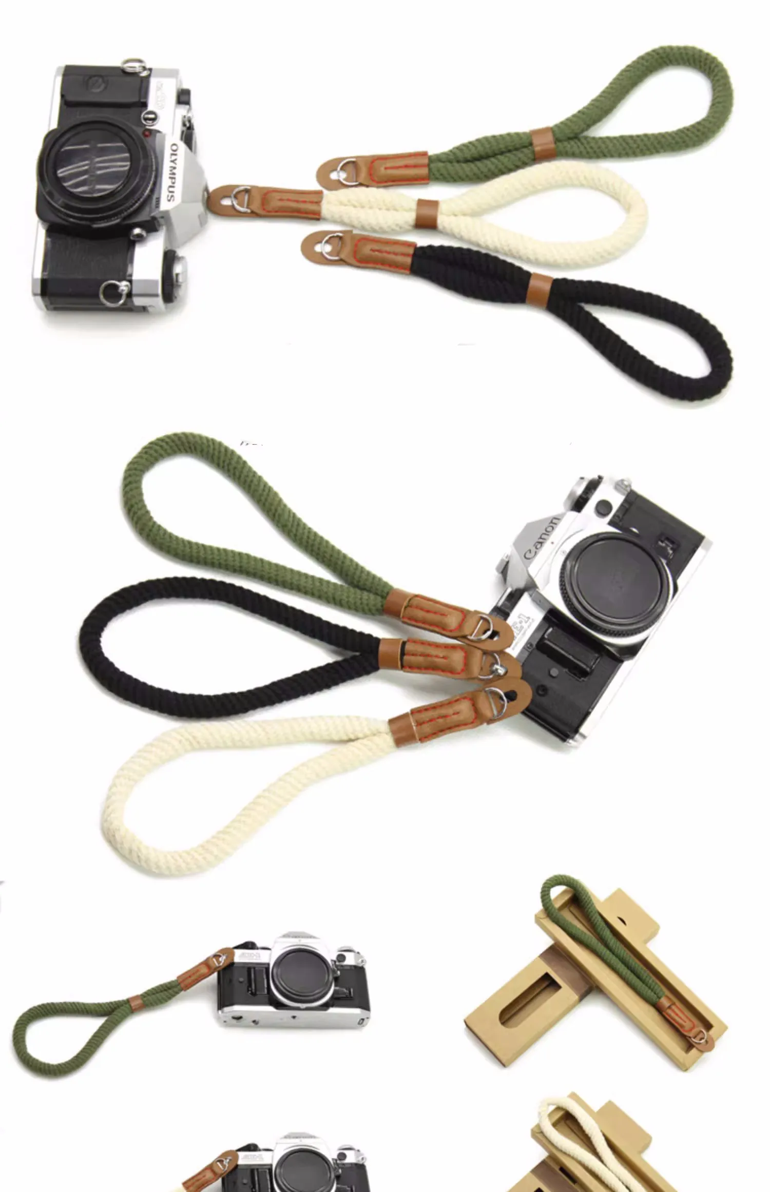 

Handmade Nylon Digital Camera Wrist Hand Strap Grip Braided Wristband Lanyard for Canon Sony Leica Digital SLR DSLR Camera Belt