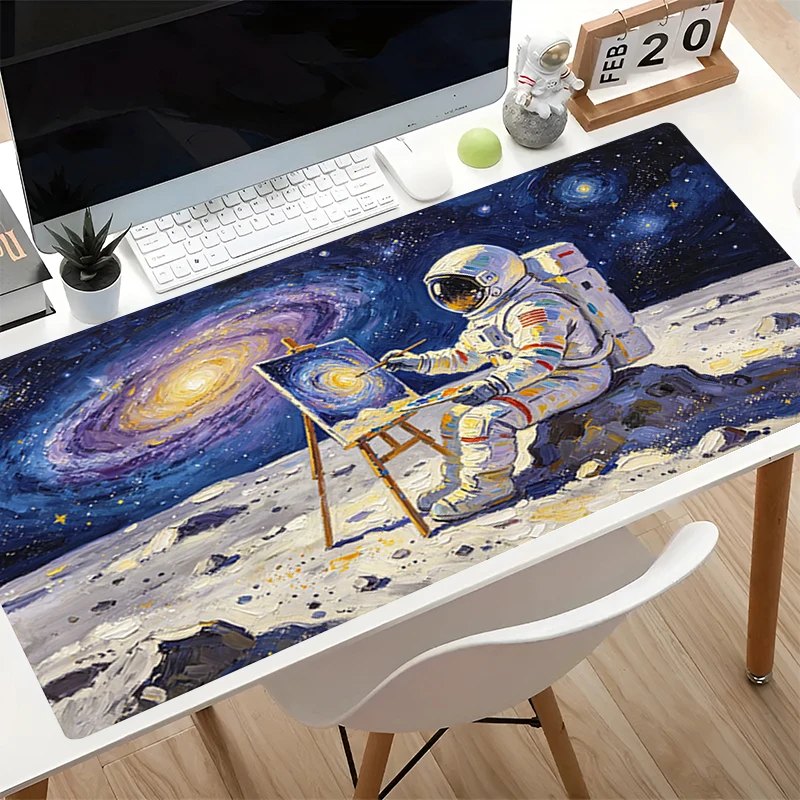 Popular Mouse Pad Large PC Computer Desk Mat Artistic style astronaut Gaming Mousepad Anime Keyboard Gamer Accessories Table Pad