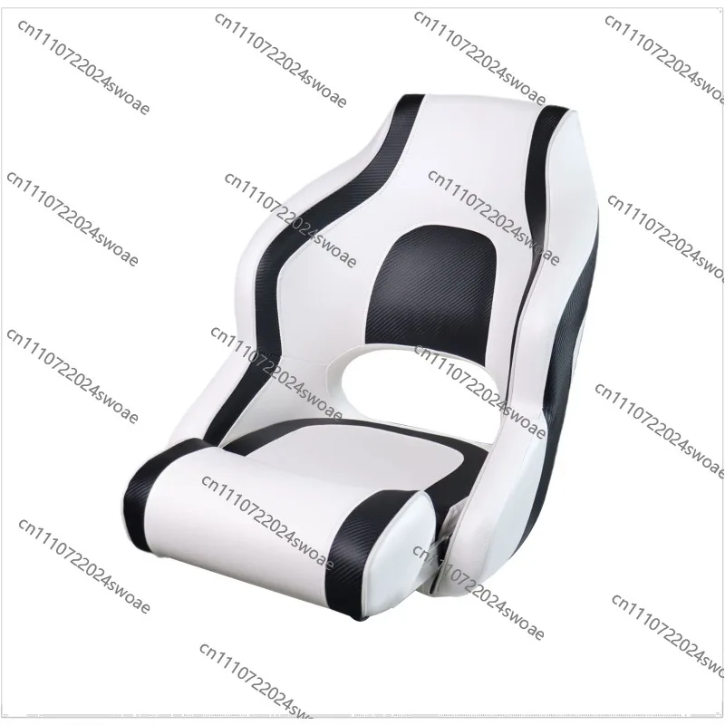 For  Marine Seat  Boat Yacht Ship Moisture-proof Fixed Low Back Folding Legs Support Black Car Modified Seat