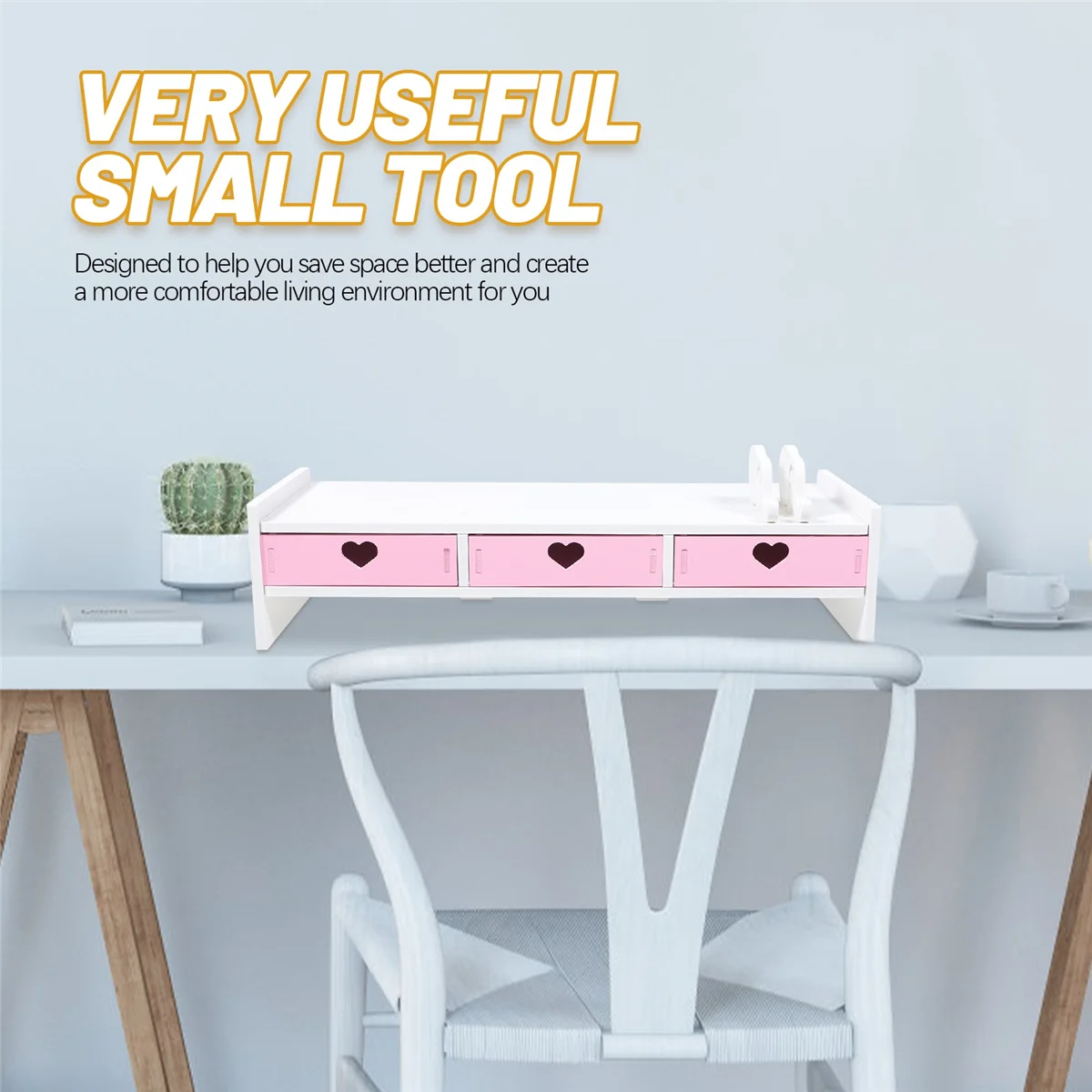 Laptop Monitor Stand Schreibtisch Top Organizer Regal Computer Bildschirm Riser erhöht Rack PVC Office Support Mount