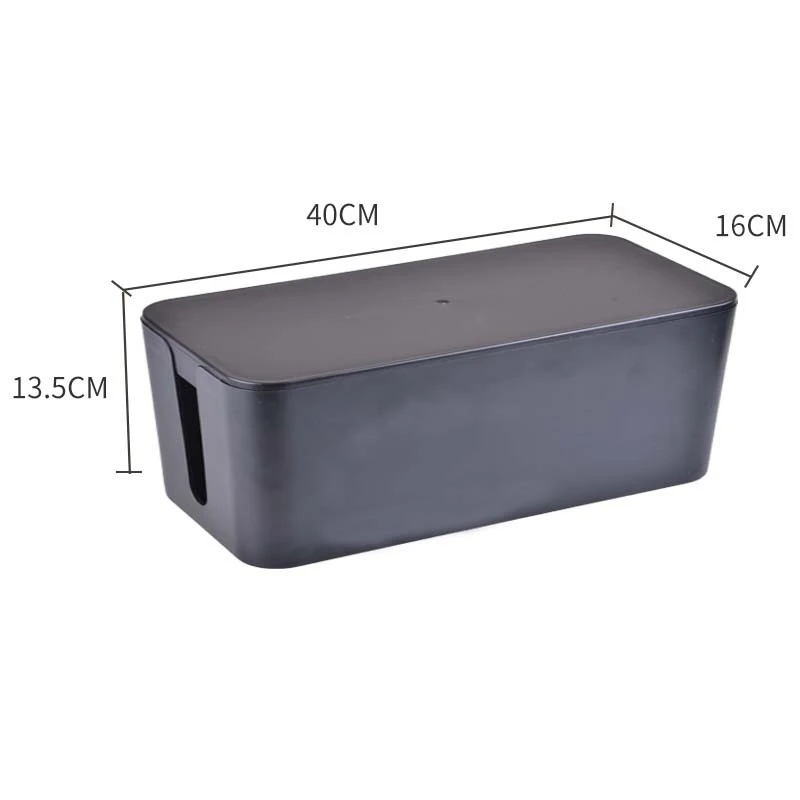 Cable Management Box,Cord Organizer Box para casa e escritório System, Cover and Hide-Power Strips-Cords, protetor contra surtos