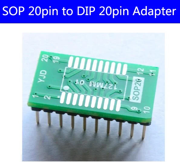 

High quality SOP20 Converter Board SOP20 to DIP20 Adapter DIP2.54mm Standard Spacing