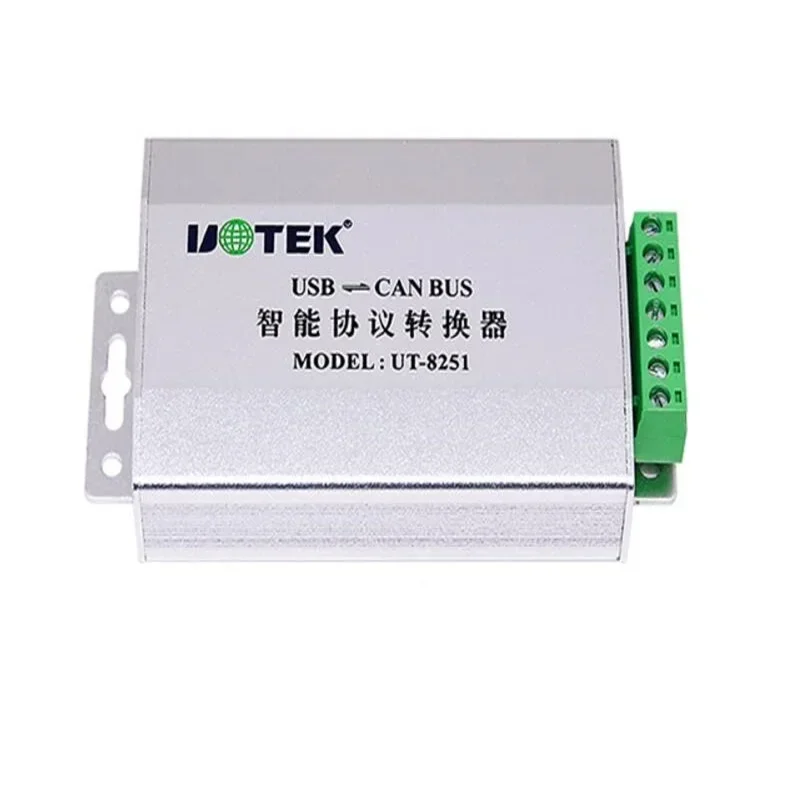 UTEK UT-8251 USB 2.0 to CAN BUS USB Turn CANBUS Intelligent Protocol Converter Industrial Adapter CAN 2.0A & CAN 2.0B