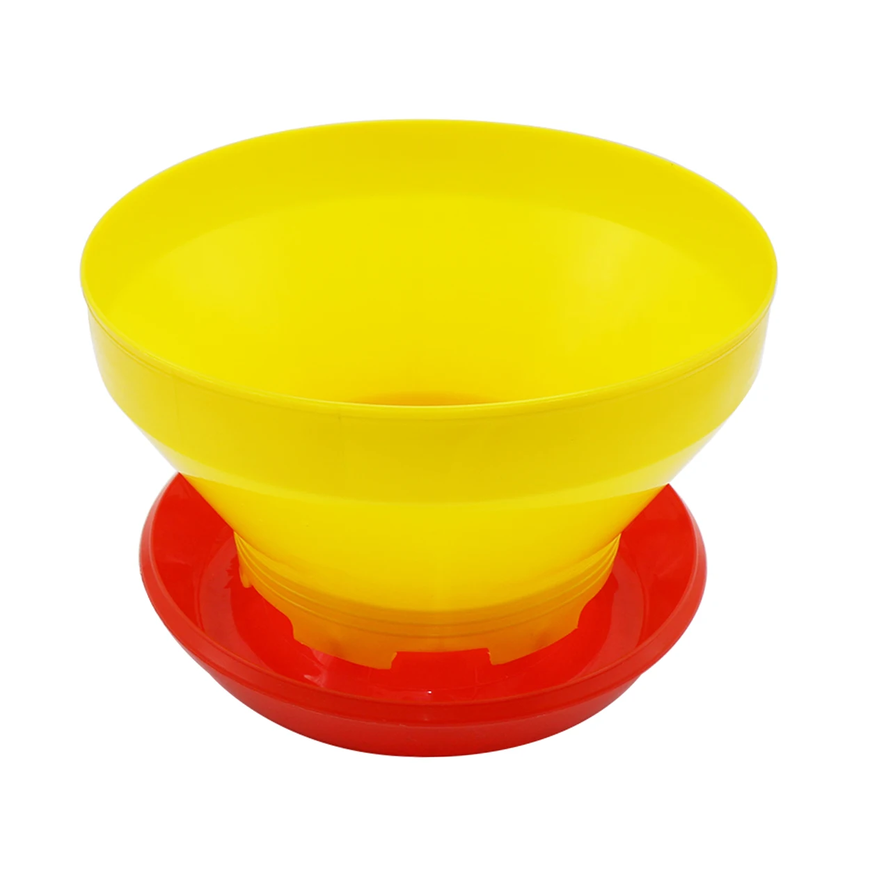 1Pc Chicken Automatic Feeder Poultry without Cover Ground Feed Bucket Pigeon Quail Feeding Bucket Poultry Breeding Supplies