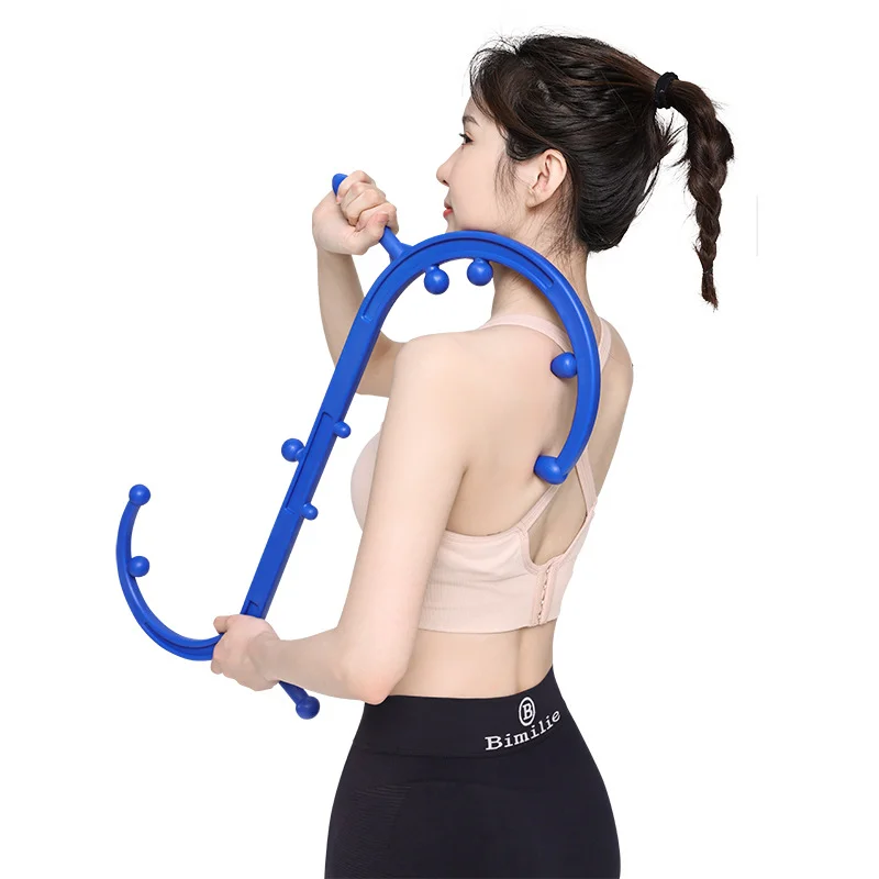 

Back Hook Massage Tool for Deep Tissue Pain Relief Self Massage Cane Therapy Neck Shoulder Muscle Knots Women Men Handheld