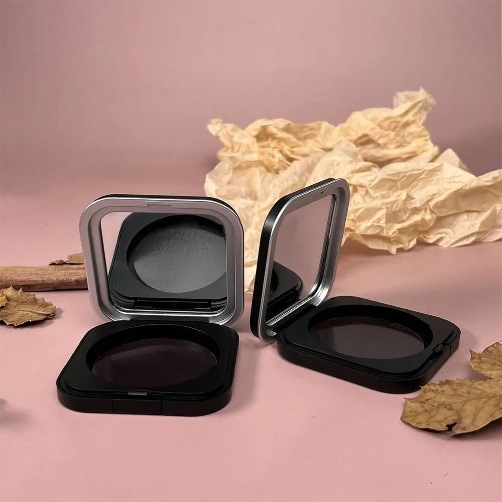 Black Makeup Eyeshadow Case Empty Plastic with Mirror Lipstick Pallet Box Makeup Supplies Palette Box DIY