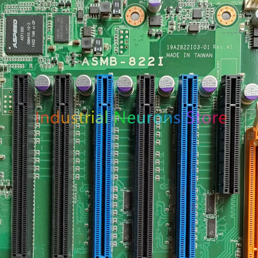 

Материнская плата промышленного управления с двумя сетевыми портами C602 DDR3 LGA2011 ASMB-822I REV.A1