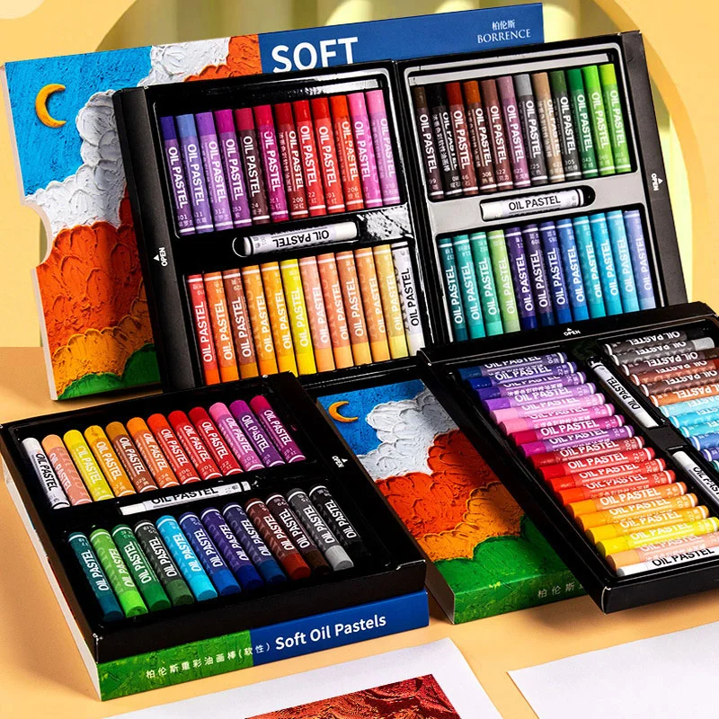 

24/48 Super Soft Heavy Color Oil Painting Stick Children's Oily Handmade DIY Crayon Set Student Art Brush