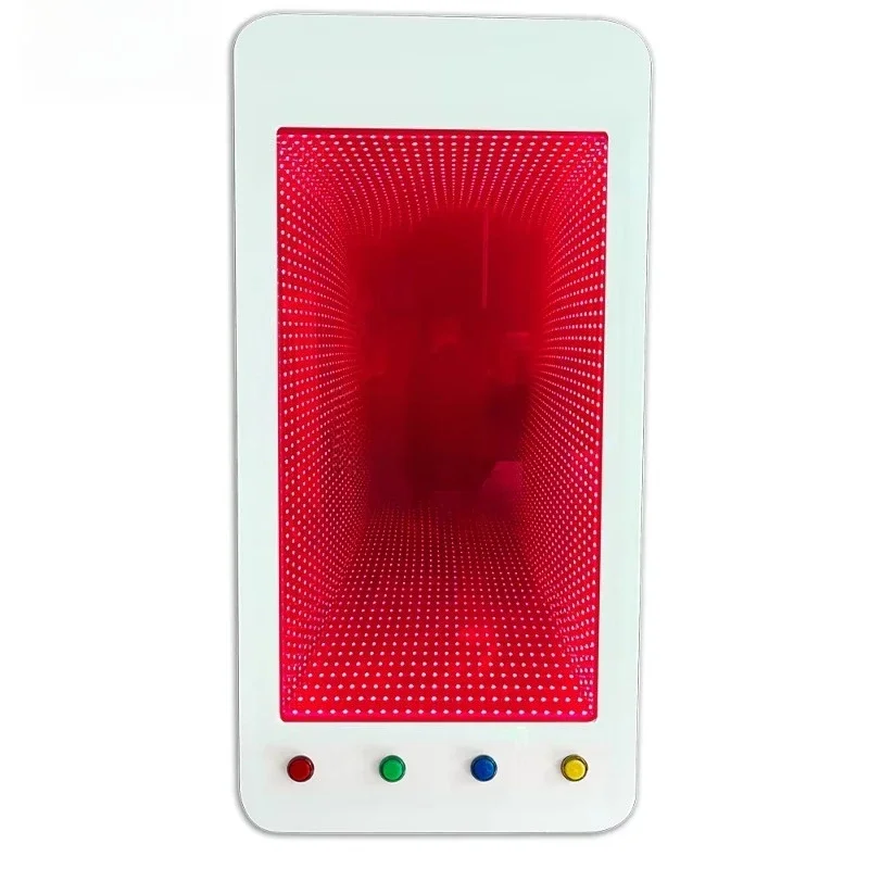 Luz sensorial para espejo infinito, túnel para autismo, pared relajante, montada en la pared, panel de luz LED infinito interactivo para niños