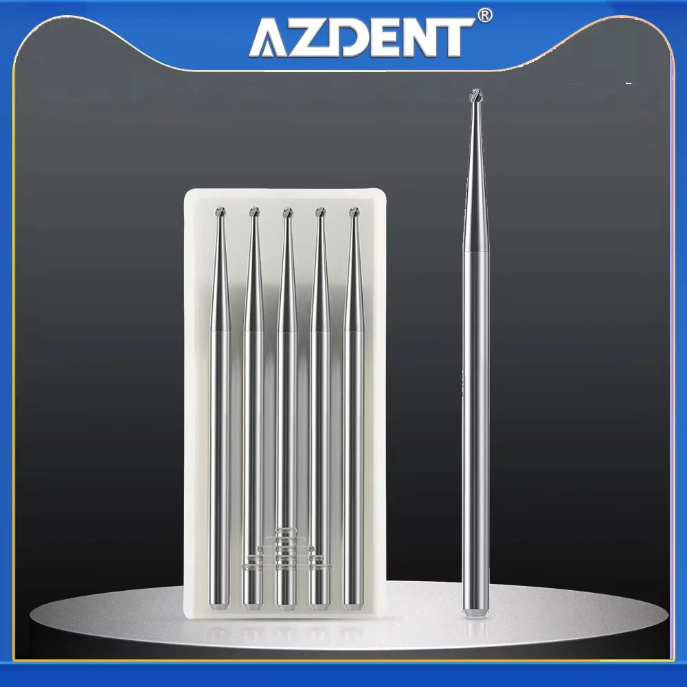 

1 коробка Azdent стоматологическая твердосплавная дрель круглого типа HP 2/3/4/8 подходит для прямого наконечника или наконечника с микромотором