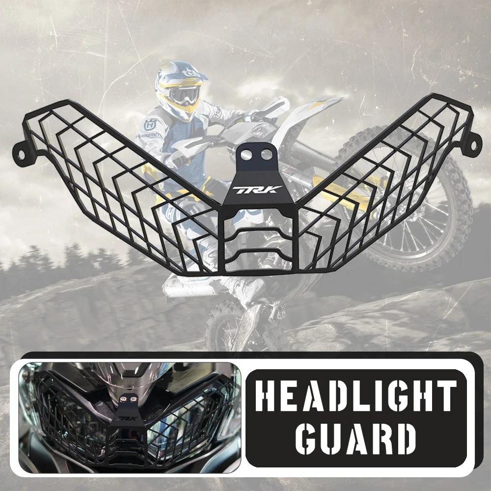 

Motorcycle Accessories Headlight Guard Grill Grille Protection Cover For Benelli TRK702X TRK 702X TRK702 X TRK 702 X 2023 2024