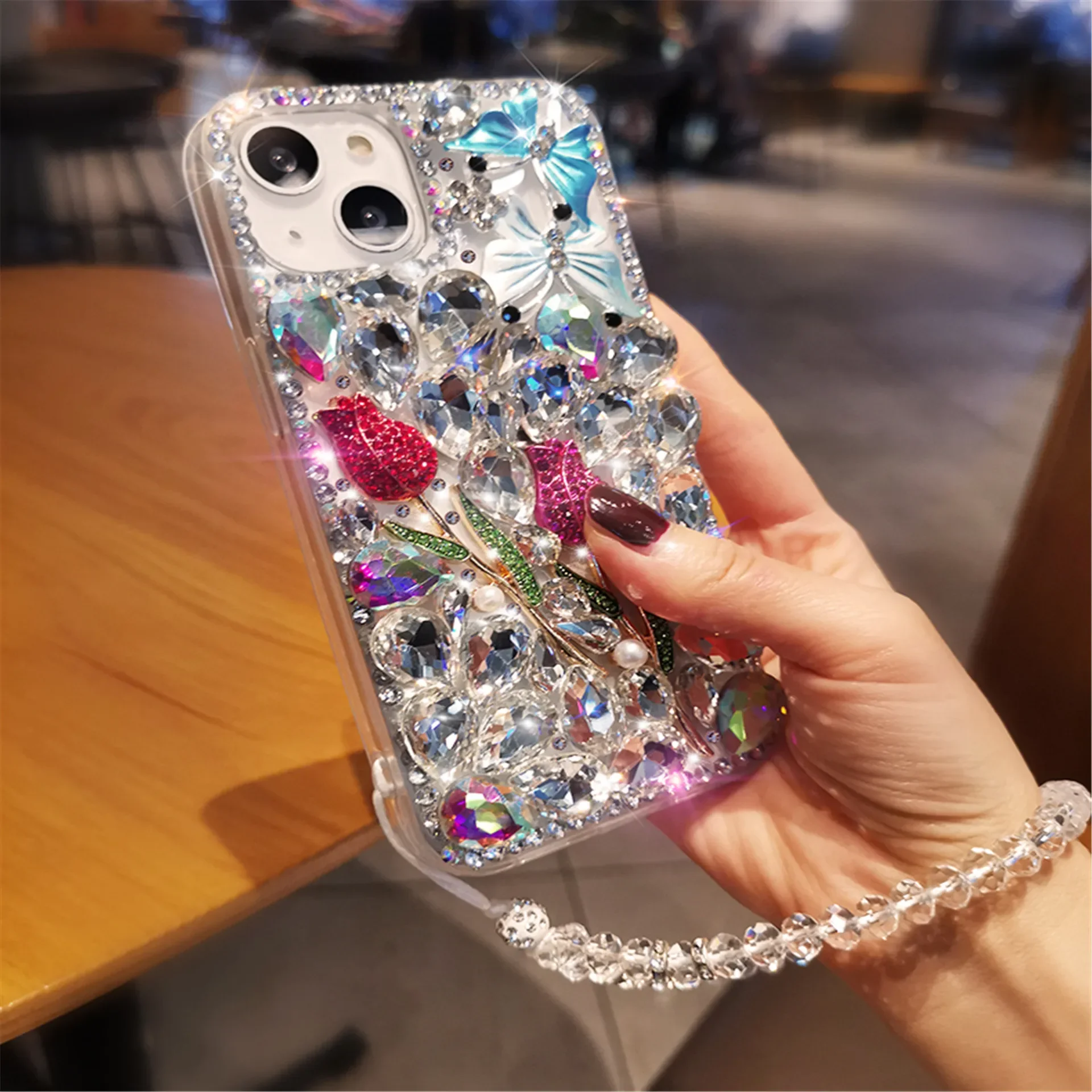 

Diamond Cases for Samsung Galaxy S23, S20Fe, S21, S22 Ultra, S24, S9, S8Plus, Clear Rhinestone Cover