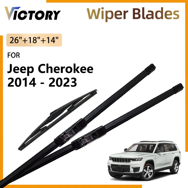 

Front Rear Wiper Blades For Jeep Cherokee KL 2014 - 2023 2022 2021 2020 2019 2016 2015 Accessories Windshield Windscreen Brushes