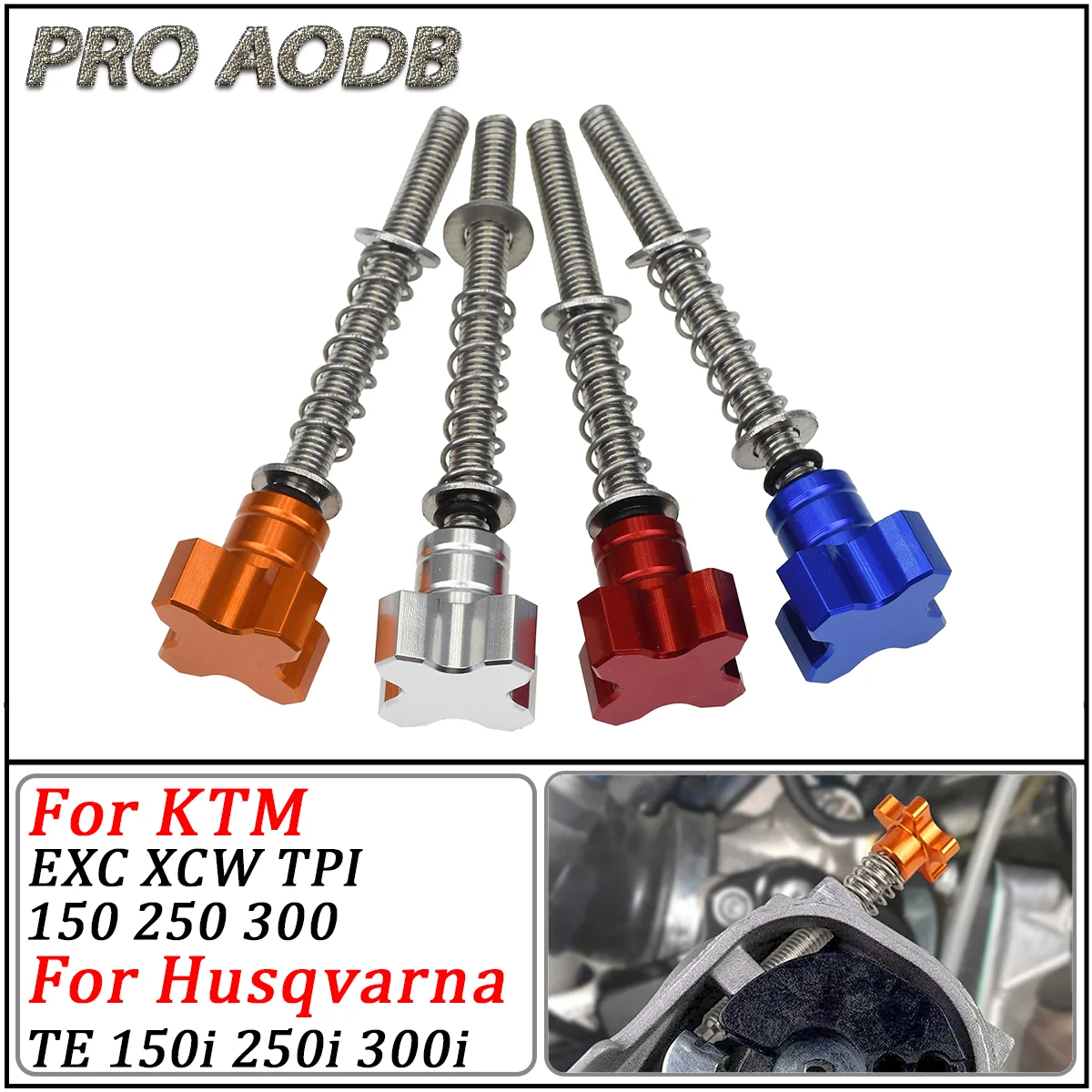 Motocross CNC Fuel Idle Speed Adjuster Screw For Husqvarna TE250i TE300i TX300i TE150i For KTM EXC XCW TPI 150 250 300 Parts