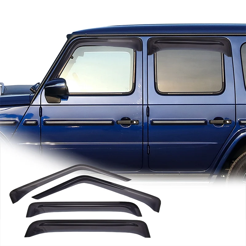 

Car Windows Visor Wind Sun Rain Deflectors Black Windows Shield for Mercedes Benz G Class W463 2019-2023 Accessories