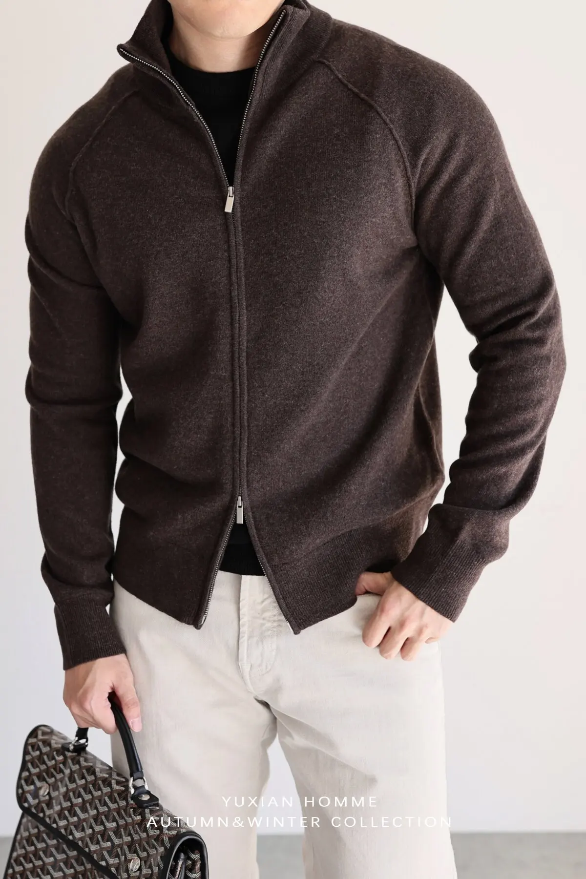 Casual long-sleeved coat for men and women, slim exercise, fitness and warm bottoming shirt.