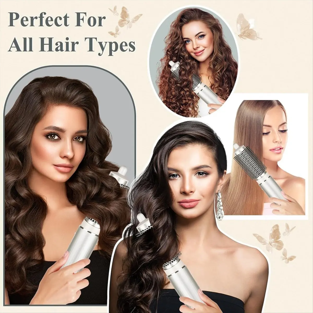 مرفق فرشاة مستديرة FSLH لملحقات FlexStyle، أداة تصفيف الشعر ذات فرشاة مكثفة مستديرة #1