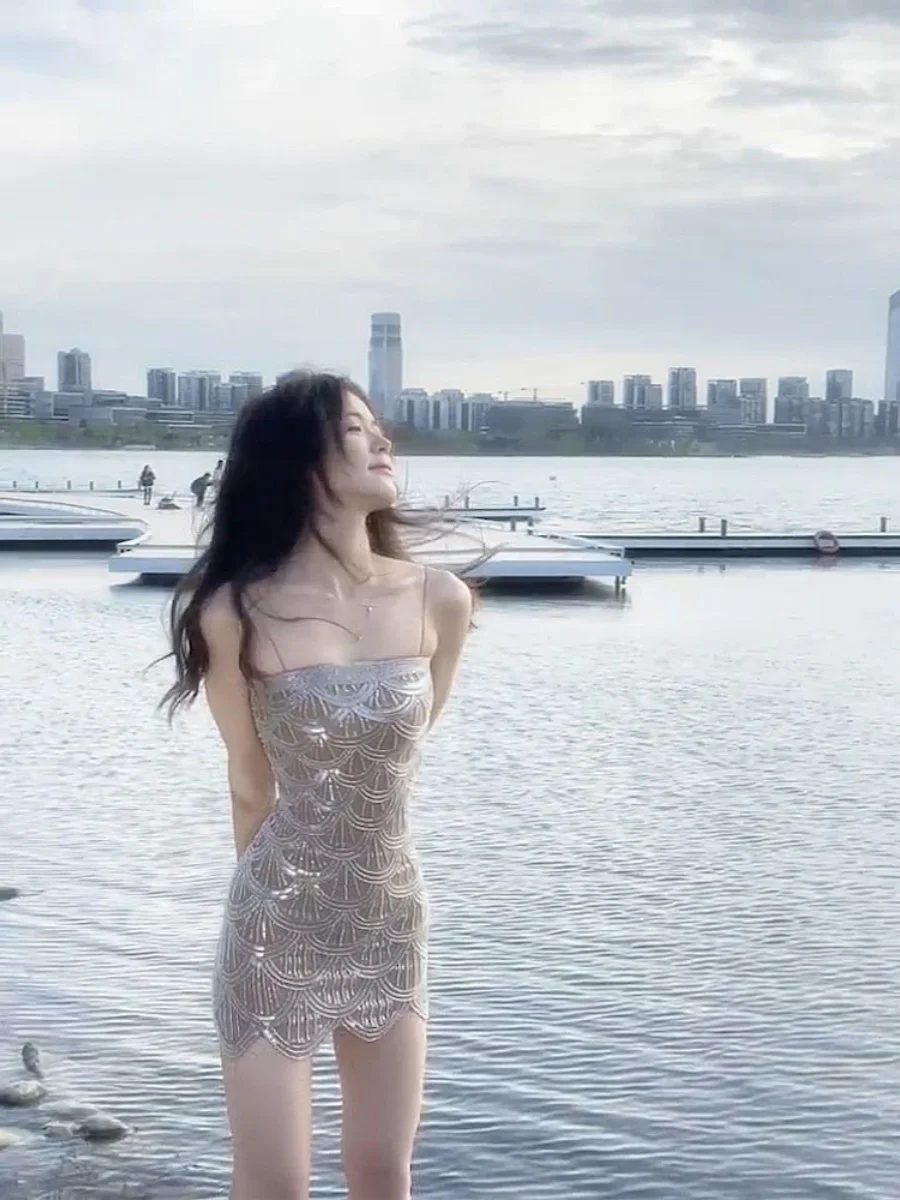 

Сексуальное короткое вечернее платье с пайетками без бретелек для подружек невесты, на день рождения, годовщину, выпускной, элегантное женское модное платье