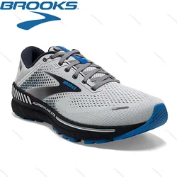 BROOKS Running Shoes Adrenaline GTS 22 Men Trail Running Sneakers Anti-Slip Cushioning Elastic Casual Road Jogging Shoes for Men