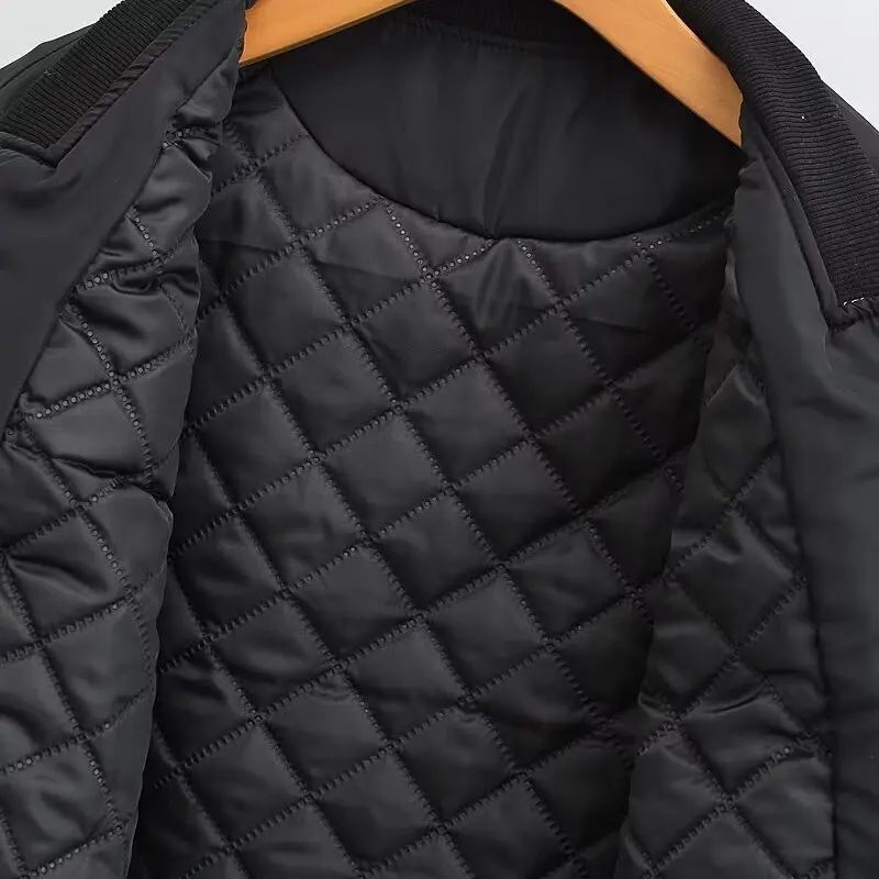 معطف نسائي طويل من Faionable من القطن بياقة Jaet للخريف والشتاء وصل حديثًا ZR Sle عبر الحدود بقصة ضيقة وسحاب... #3