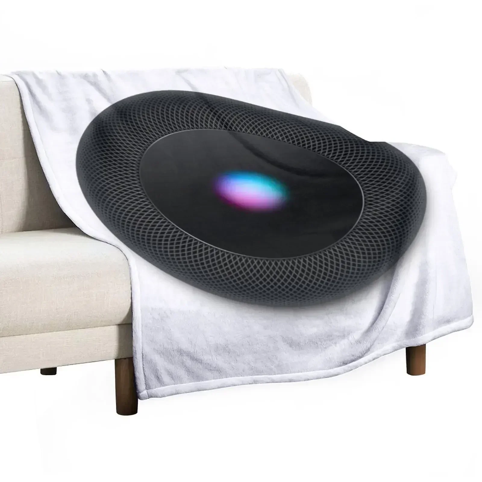 Apple HomePod - Space Grey - Siri Birds Eye View Throw Blanket Plush Beautifuls Blankets