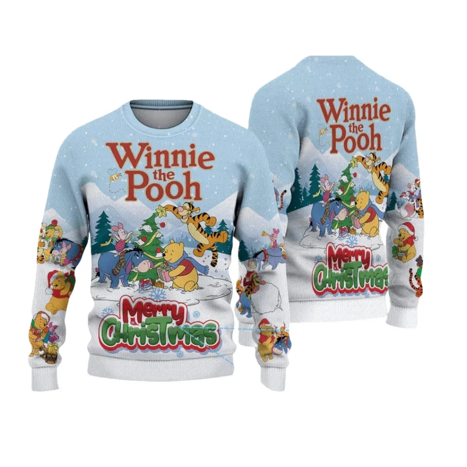 Disney Christmas McQueen Mickey round  Hoodie Oversized Women's Streetwear Autumn/Winter Collection Sweet Cool Adult Childre