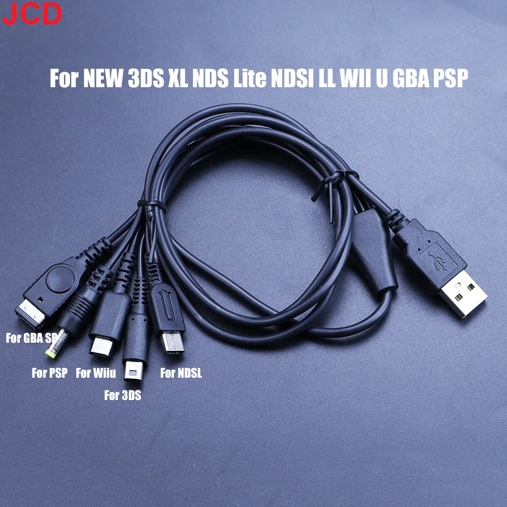 

5 In 1 USB Charging Cable For Nintendo New 3DS Xl DS Lite Ndsi Ll Wii U Charger Cable For Nintend GBA SP For PSP 1000/2000