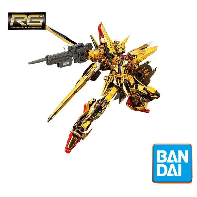 

Bandai RG 1/144 Akatsuki Gundam Oowashi Pack Mirror Coating Seed Action Figure Assemble The Model Collectible Toy Anime Ornament