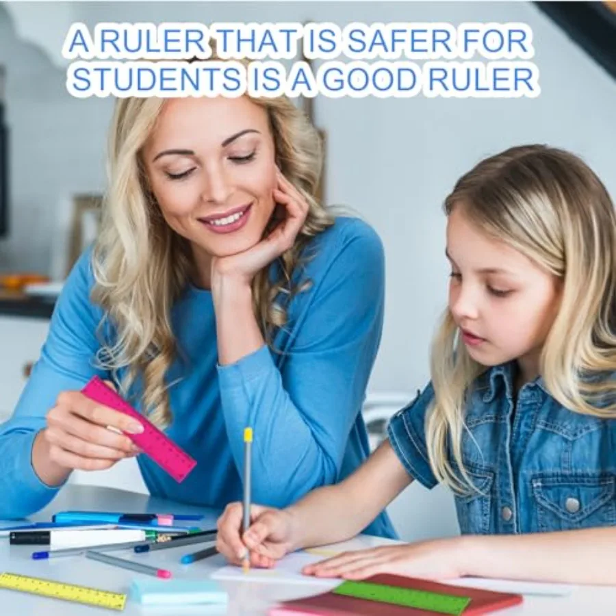 6 قطعة مسطرة شفافة 6 بوصة مسطرة بلاستيكية صغيرة لرحلة جوائز عملية ملونة للطلاب مسطرة بلاستيكية مساطر لـ #3