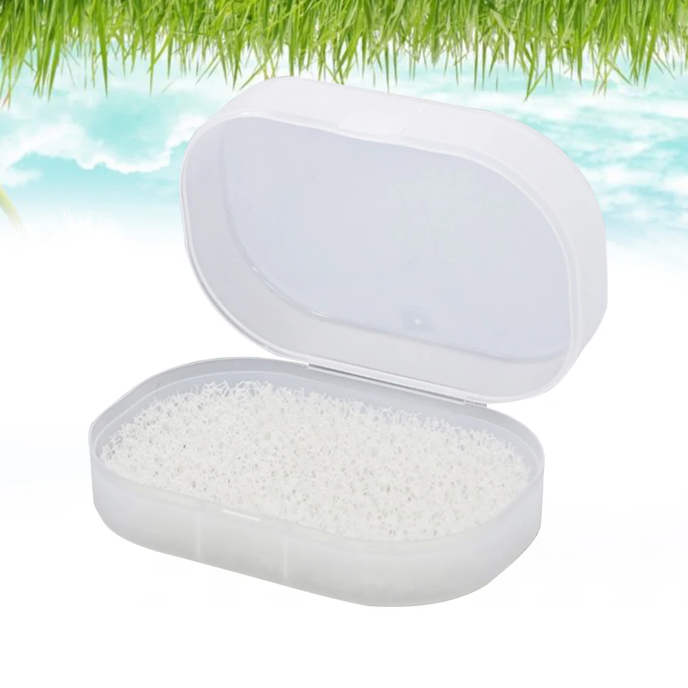 

2 Pcs Soap Box Portable Home Case Bathroom Container Household Waterproof White