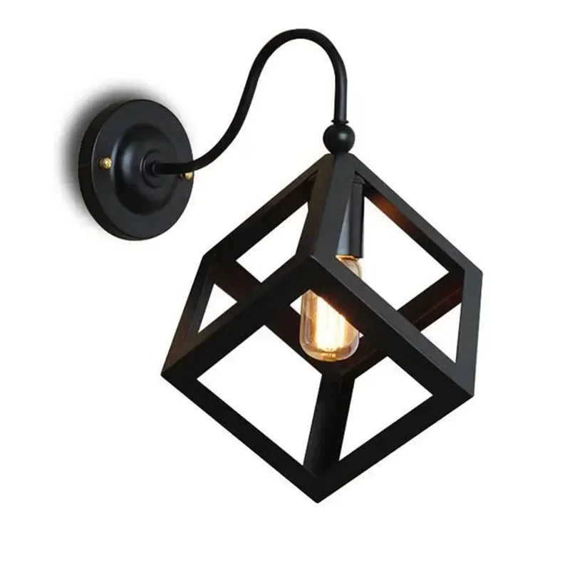 Antique Wrought Vintage Brief Retro Style Wall Light Sconce Edison Type Bulb Lamp The Living Room Bedroom Wall Light